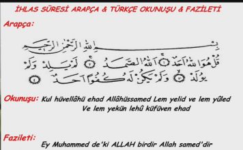 İhlas Suresi’nin Fazileti ve Sırları