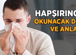 Hapşırınca / Aksırınca Okunacak Dua